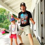 Amy Smart Instagram - Happy daddy’s day to these 2 🩵🩵 the OG Smarty you are a true original and such a lover of life! And Carter best 🌟daddy, Flora is so lucky! So am I. Love you both! @carterooster