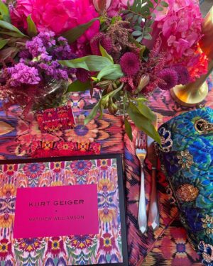 Ana Bokesa Instagram - Noches bonitas✨
Gracias al equipo de @viacomunicacion disfrutamos de una noche maravillosa con @kurtgeiger y su colección x @matthewwilliamson 
¡Qué bonito todo!🌺🌺