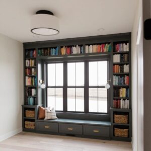 Ana Marques Instagram - Paredes ( portas e janelas) para que vos quero??? 

Pó ara vos emoldurar com estantes… e optimizar o espaço! 

#AMDeco
#deco 
#decoracao 
#homedesign 
#interiores 

Inspiração @pinterest