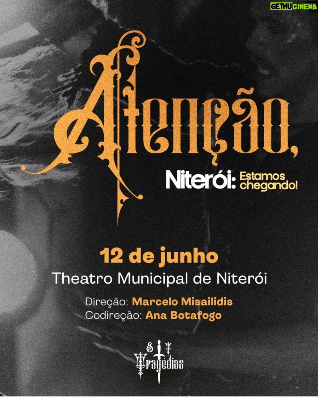 Ana Botafogo Instagram - ST Tragedias continua Seu caminho. Depois do sucesso do Rio de Janeiro e Nova Iguaçu, estaremos Dia 12 de junho no Teatro Municipal de Niterói. Com os clássicos de Shakespeare e os poemas sinfônicos de Tchaikovsky os artistas de ST Tragedias Estão esperando por vocês. Venham se emocionar! #petrobrascultural @petrobras @minc #culturagovbr