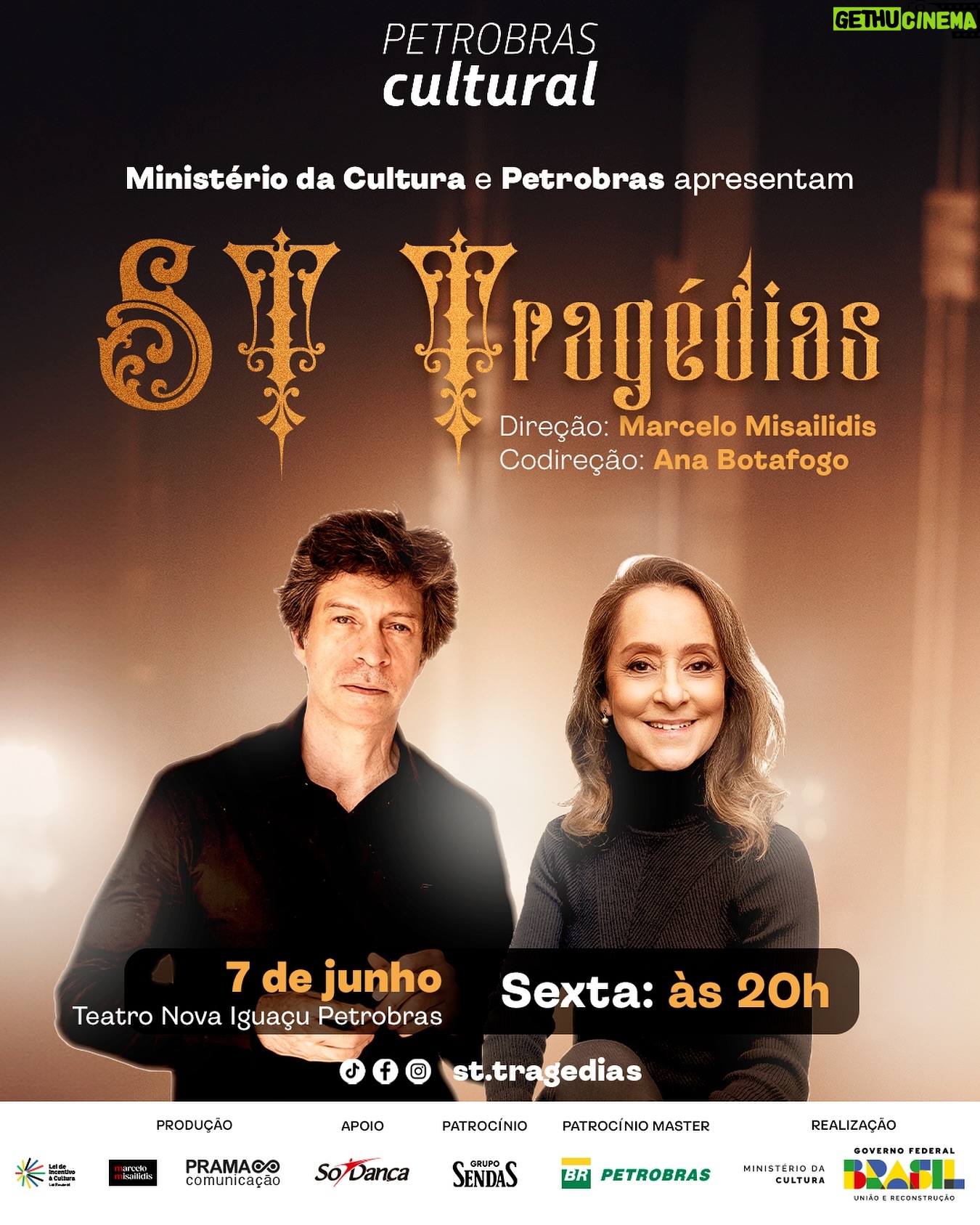Ana Botafogo Instagram - Alô, Nova Iguaçu, estamos chegando! Depois da temporada no Rio de Janeiro, faremos uma apresentação única na próxima sexta-feira no @teatronovaiguacupetrobras. 🖤 O link para compra está nos stories e na bio. Esperamos todos vocês! Patrocínio master @petrobras @minc #PetrobrasCultural #culturagovbr