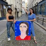 Anaïde Rozam Instagram – oim par le talentueux soleil qu’est @auroreguez 💖💖👩‍🎨💖💖 dans l’univers aérien de @amaury.paris ☁️🌌💙
