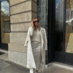 Anaïs Quadratus Instagram - Je me croirai presque dans GossipGirl, sur les escaliers 🙈 #look #whitelook #parisianstyle