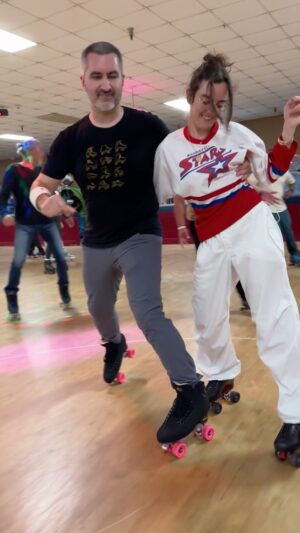 Ana Coto Instagram - @keefe_swack & @anaocto 
@atomicskatejam Wednesdays 8pm-11pm adult session with @dj_cali_flo at @fvskatingcenter 🎥 @sheshazam #rollerskate #rollerskater #rollerskating #rollerskates #365daysofskate