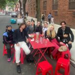 Ana Coto Instagram – wanted to immortalize us lollygagging around the city @yasmiinakhan @friendatparty1
