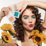 Ana Coto Instagram - @anaocto striking a pose with our new Pretty Shady colors ✨️ Fall in love with new shades: Fuzzy: a peachy orange gold with lots of shimmer and shine Sprout: a lovely teal green that blends perfectly into any shade Flash: a light yellow golden shimmer. #Neen #Cosmetics #eyeshadow