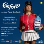 Ana Flavia Cavalcanti Instagram - Em “Conforto”, espetáculo autoral e performático de Ana Flavia Cavalcanti, a atriz traz à cena seu desejo mais profundo de que todes possam experimentar uma vida boa, digna e caprichada de conforto. Após 15 anos de carreira, Ana Flavia entra em cena para reviver sua trajetória profissional e de vida pregressa: antes de se tornar atriz, Ana foi babá e faxineira. . “Conforto” costura memórias de quando Ana Flavia acompanhava sua mãe, a diarista Val Cavalcanti, nas casas de família em que trabalhava, o café da manhã que era servido no programa da Xuxa nos anos 90 e a realização de ter sua casa própria. Ao fazer alusão a um amaciante de roupas durante a peça, a autora lança mão de referências da cultura popular logo de saída, depois, com um borrifador de perfume em punho e vestida de paquita, a atriz cultiva, em “Conforto”, um novo momento de sua trajetória. . Temporada: 17 de outubro a 10 de novembro. Terças, quartas, quintas e sextas-feiras, às 20h30. 60 minutos | 50 lugares Ingressos link na bio . Sesc Pompeia (Espaço Cênico) R. Clélia, 93 - Água Branca | Telefone: 3871-7700 . Concepção, direção e atuação: @anaflaviacavalcanti | Supervisão artística: @settiisabel @fabio.osorio | Performer convidada: @val.cavalcanti.988 | Cenário: @mariliapiraju | Cenotecnia: @cassio.omae | Figurino: @anaflaviacavalcanti e @mariliapiraju | Trilha sonora: @aluabernardo | Execução de música ao vivo: @aluabernardo e @biafraoli (stand in) | Iluminação: @c.ynti.a | Operação de Luz: @c.ynti.a e @angeltaize | Operação de Vídeo: @tiagosilva_fotografia | Fotografias: @hannavadasz @jorgebispo @feavilaaa | Produção: @rafaferro2020 | Produção Executiva: @jandilsonvieira | Assistente de Produção: @mariana_molina | Assessoria de Imprensa: @pedro7wood e @rafaferro2020 | Preparação Vocal: @settiisabel | Designer: Jonas “Joe” Borges e Daniel Kulaback | Tratamento de Fotos: @sergiolisboa | Apoios @lejazzboulangerie @planetasrestaurante @cantinalunadicapri @cantinaepizzariapiolin @pompeuepompeia | Realização @sescsp @sescpompeia . #Conforto #Comfort #SescPompeia #Espetaculo #Performance #EspetaculoPerformatico #AnaFlaviaCavalcanti #Faxineira #Baba