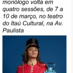 Ana Flavia Cavalcanti Instagram - O que é conforto pra você? Conforto pra mim é estrear no @itaucultural essa peça coração com minha mãe @val.cavalcanti.988 ao meu lado. Hoje as 20h. Sexta e sábado as 20h. Domingo as 19h. Temporada curtinha de 7 a 10/3. “Cheiro de gente rica é lavanderia de apartamento grande no bairro dos jardins. A roupa é lavada com amaciante Confort e seca em área de serviço com pouco sol”. Assessoria @rafaferro2020 💕🎤