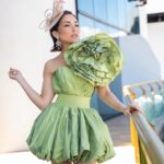 Ana Isabelle Instagram - Agradecida al @clubcivicodamaspr y @dr.annadimarco por invitarme al Hat Show celebrando St. Patrick’s day 🍀 Me encantó ser jurado del desfile de sombreros y compartir con mujeres líderes filantrópicas en mi país. ¡Gozamos mucho!💚 . . Wearing @luisantoniomoda Fotógrafo @alexanderwaynephotography Video @danielltorrespr