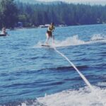 Ana La Salvia Instagram - Día de esquiar en agua 🥰 Besos a todos #sport #waterski #shawniganlake #canada #summer