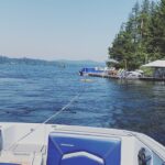 Ana La Salvia Instagram - Día de esquiar en agua 🥰 Besos a todos #sport #waterski #shawniganlake #canada #summer