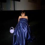 Ana Marta Ferreira Instagram - Thank you @buzinabrand 💙 Dress @buzinabrand Hair @erikiric MUA @raquelestevens Jewelry @tousjewelry 📸 @joaopaulo____________ @lagence_lisboa @lisboafashionweek