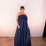 Ana Marta Ferreira Instagram - Thank you @buzinabrand 💙 Dress @buzinabrand Hair @erikiric MUA @raquelestevens Jewelry @tousjewelry 📸 @joaopaulo____________ @lagence_lisboa @lisboafashionweek