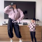 Ana Pau Castell Instagram - matching outfits con una mini me💜☕️…wait for the end lol . . . #minime #hermanamenor