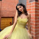 Ana Pau Castell Instagram - same yellow dress 💛 ft. baby Ana Pau 🌙🌻