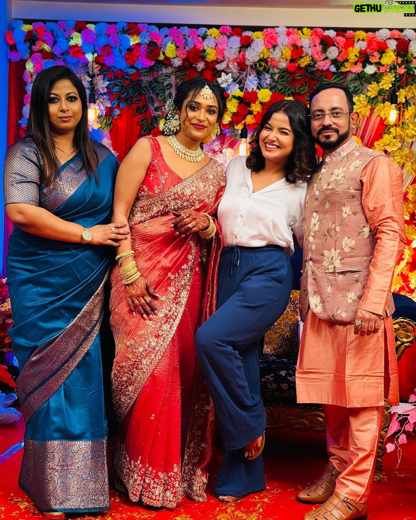 Anannya Biswas - 3 Likes - Finally the tum tum happened, and they got hitched 😃 11.03.2024
Congratulations🥂🎊🍾 @dipika.ghosh.946 @suvendu5822
PS: @mitalysingh .. one more wicket down but I’m still the constant player standing 😜