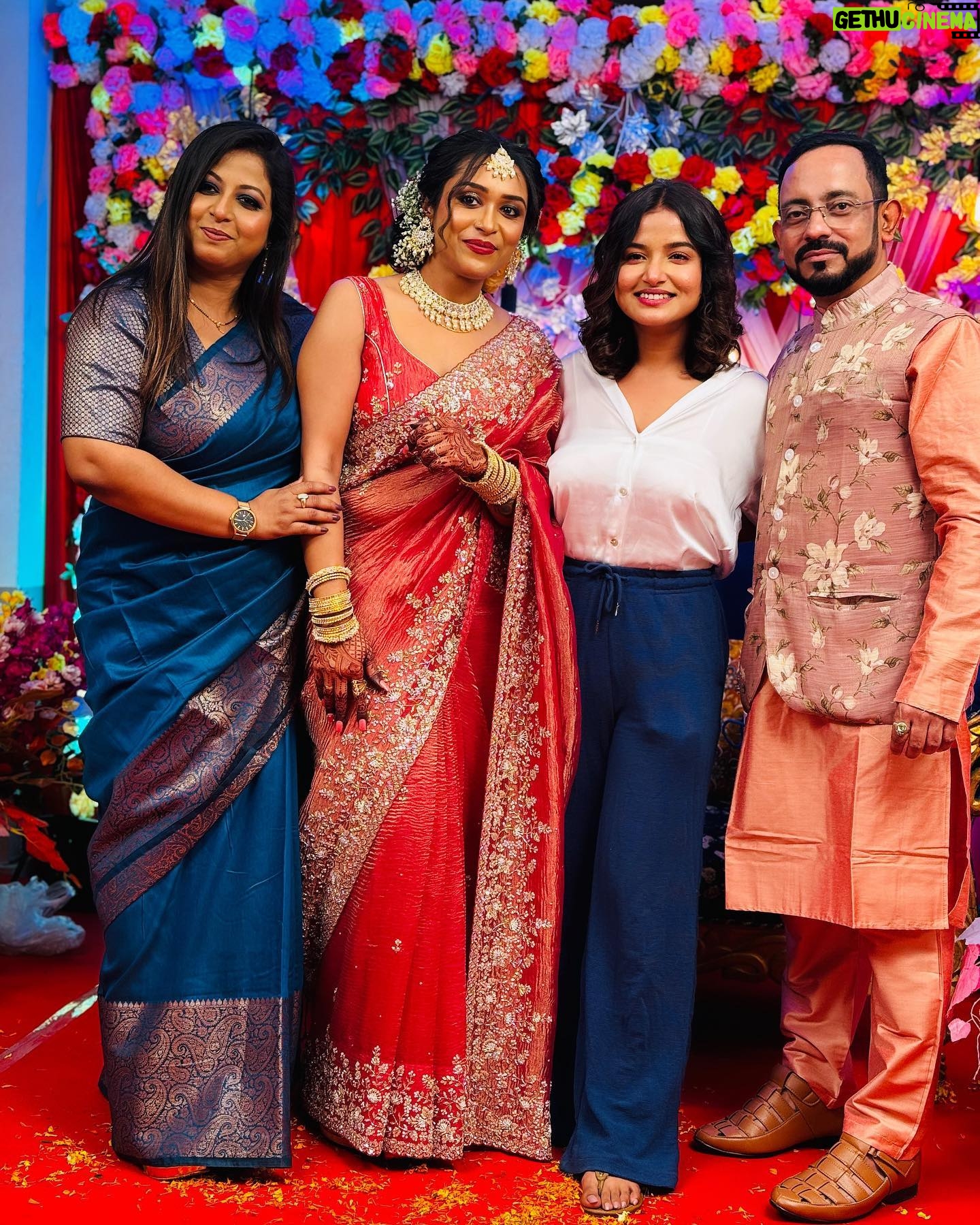 Anannya Biswas - 3 Likes - Finally the tum tum happened, and they got hitched 😃 11.03.2024
Congratulations🥂🎊🍾 @dipika.ghosh.946 @suvendu5822
PS: @mitalysingh .. one more wicket down but I’m still the constant player standing 😜