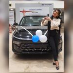 Ananya Dash Instagram - Happy New Year🧿❤️ New Member Added😘🥳 #hyundai_verna✌️🤞💙 #blessed 🙏