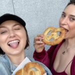 Anastasia Baranova Instagram - It's @annyawesome's birthday!! 🥳 I could write a long post about how we've known each other for two decades, have had endless amounts of fun together at @disneyland & at home, and how she is the greatest friend I could have ever created... but it feels more appropriate to give y'all a little taste of what our friendship is really all about: Food and/at #Disneyland 🥨🏰🎢#DisneyFood #FKF #CreamCheesePretzel