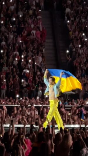 Anastasiya Kozhevnikova Instagram - 💙💛 Thanks @harrystyles