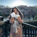 Andi Tóth Instagram – Birthday in Edinburgh💆🏽‍♀️🧥🧣☁️☂️