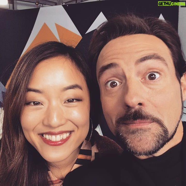 Andrea Bang - 4.5K Likes - Cause Kevin Smith is the bomb. I’ve seen his Q&As a bajillion times. And I think this makes us related now. #sundance2019