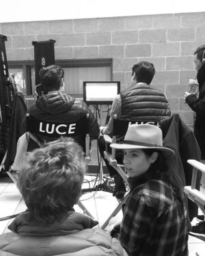 Andrea Bang Instagram - #Luce is going to Sundance! Had a part in this film and got this sweater. Wow, good story. 
The film stars future Oscar winner @kelvharrjr. Based on a play by JC Lee. Directed by Julius Onah. End of story. Story ended. End, story. Now.