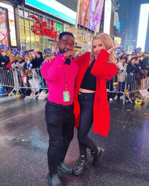 Andrea Boehlke Instagram - Happy New Year from Times Square!! It’s my 9th year hosting the ball drop (🤯) you can tune in at TSQ.org! 2023 is OUR year babyyyyyyy