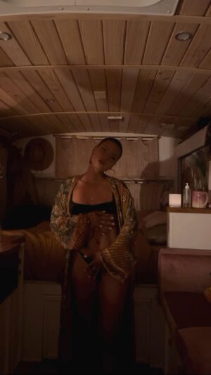 Andrea Bordeaux Instagram - Enjoy this peek into my sacred ritual of self love, sensual embodiment, and Divine Feminine worship.

Sacred preparation and adornment.

Hands over heart and womb.

Breathing in gratitude and love.

Exhaling doubt and unworthiness.

Stepping through my own portal.

Deep, unwavering eye contact with myself, marveling at the beauty of my form, the power of my being, and my capacity to experience and express pleasure.

To give pleasure.

To receive pleasure.

To BE pleasure.

Pleasure as a form of prayer.

As I hold my own gaze and follow the intuitive movements of my body, I can’t help but smile, tease, and provoke.

Every time I enter into my ritual, I surprise myself with the response of my body, how much I turn myself on, simply by being present in my own essence.

To surrender to the Divine and allow her to move through me is bliss.

For nearly 5 years, I have been devoted to conscious celibacy, committed to myself as the source of my desires.

When you love yourself this deeply, see yourself this innocently, and celebrate yourself this reverently, only the worthiest of Gods can be granted access.

Waiting is the most delicious foreplay.

When you know that you are everything, you miss nothing.

Because you are whole.

Do feel this when you gaze upon yourself? Do you have the courage to truly witness yourself?

Do you want to?

Connect with me 1:1 for a Womb Restoration session where I will help bring you back into union with your own portal of creation and pleasure.

Regardless of what you’ve experienced in the past, you can return to yourself and what you were created to express and receive.

If this turns you on, comment “Womb”.

If you desire more depth, in less than 3 weeks, the Women who will journey with me in Costa Rica, get to play in this realm. There are still a few spaces left if you’re feeling turned on and spontaneous.

Comment “Radiance” to join us.

Now, go gaze upon your beautiful face and body, place your hand over your womb, and breathe deeply, imagining your womb and body filling with healing light, expanding your capacity to feel, and your worthiness to receive.

And when you move, let every shape of you be molded by pleasure.
.
🌹