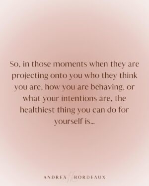 Andrea Bordeaux Instagram - Here’s a harsh truth about healing and growth:

No matter how much you grow and evolve, there are people in your life that will remain committed to misunderstanding you.

People’s reality is a projection of their consciousness. Some people need to see you in a certain light in order to maintain a hold on their reality. In order to acknowledge that you are not as they see you, their perception of reality would need to shift, which is too uncomfortable for most people to bear.

It’s not personal, even though it feels like it.

The fear of being misunderstood is a deep wound for many because being misunderstood is often associated with being ridiculed, ostracized, punished, or feeling lonely.

So rather than accepting that some people just don’t have the capacity to see you as you are, you go above and beyond to try to prove yourself through over-explaining, people pleasing, or arguing in an attempt to change their mind.

This is a waste of your precious energy and time and you know it, you just don’t know what else to do.

So what *can* you do instead? It’s simple:

✨Let them misunderstand you.✨

Let them.

Let them think whatever they want about you, because you know who you are and what you have to offer the world.

Let them miss out on experiencing your radiance and magic.

If you have a hard time with this, then you have energy leaks in your sense of self that need to be addressed. Inner child work is a great tool to address these leaks.

When you know who you are, nothing that anyone can say will shake you.

Not everyone is going to get you, because not everyone deserves you. Save your energy for the people who see you and love you as you are, and let everyone else think whatever they want.

Because again, it's not personal.

Share in the comments some of the ways that you’ve felt misunderstood by others and share this post with anyone who also needs to hear this.🌹

Love,
Andrea