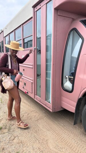 Andrea Bordeaux Instagram - I filmed this video in January 2022, a few weeks before I got fired from ‘Run The World’. Nothing in my life was going according to plan and I was exhausted, wondering what the fuck I had gotten myself into when I decided to leave Los Angeles to finish converting my school bus in Texas.

In my most recent blog post, ‘Letter #3: Coming Home’, I talk about the experience of building the bus, getting fired from the show, and the deep healing that I experienced during the 6 months it took me to finish.

A few weeks after getting to Texas and experiencing major setbacks, being let down by the men I relied on, and dealing with newly unearthed Mother wounds, I realized that I was there for much more than a bus build. So, I chose to surrender to life and let it transform me, rather than collapse in on myself.

The direct link to the blog post is in my bio. It was so soothing for my heart to write this and I hope you enjoy getting to know me more deeply through the story I share. It would mean a lot to me if you read it.

I’d forgotten that I filmed this video and I’m so glad that I did because I really needed me in that moment, and I’m needing me now as I’m facing new obstacles on a new journey that are making me wonder why the fuck I’m doing this.

I’m choosing to remember that I only get to be here once. I only get to be in this moment once. And what this moment is giving me is so much greater than I can imagine.

To my future self, thank you. I’m so grateful for you.💕

What are you experiencing right now that you are grateful to your future self for? Show her or him (you, really) some love in the comments.💕