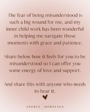 Andrea Bordeaux Instagram - Here’s a harsh truth about healing and growth:

No matter how much you grow and evolve, there are people in your life that will remain committed to misunderstanding you.

People’s reality is a projection of their consciousness. Some people need to see you in a certain light in order to maintain a hold on their reality. In order to acknowledge that you are not as they see you, their perception of reality would need to shift, which is too uncomfortable for most people to bear.

It’s not personal, even though it feels like it.

The fear of being misunderstood is a deep wound for many because being misunderstood is often associated with being ridiculed, ostracized, punished, or feeling lonely.

So rather than accepting that some people just don’t have the capacity to see you as you are, you go above and beyond to try to prove yourself through over-explaining, people pleasing, or arguing in an attempt to change their mind.

This is a waste of your precious energy and time and you know it, you just don’t know what else to do.

So what *can* you do instead? It’s simple:

✨Let them misunderstand you.✨

Let them.

Let them think whatever they want about you, because you know who you are and what you have to offer the world.

Let them miss out on experiencing your radiance and magic.

If you have a hard time with this, then you have energy leaks in your sense of self that need to be addressed. Inner child work is a great tool to address these leaks.

When you know who you are, nothing that anyone can say will shake you.

Not everyone is going to get you, because not everyone deserves you. Save your energy for the people who see you and love you as you are, and let everyone else think whatever they want.

Because again, it's not personal.

Share in the comments some of the ways that you’ve felt misunderstood by others and share this post with anyone who also needs to hear this.🌹

Love,
Andrea