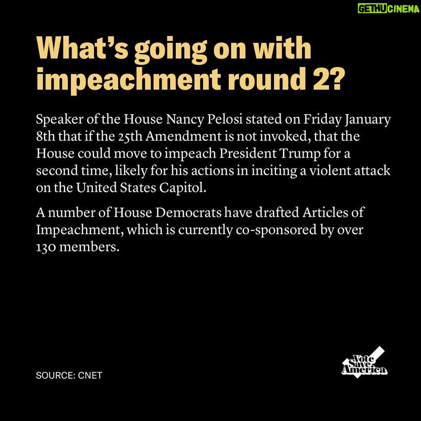 Andrea Bowen - 2.1K Likes - Here’s a picture of me being photographed by the lovely @kateromeropics and while we’re in the realm of black & white, let’s talk about the impeachment of Donald Trump.
Swipe through for a very clear and concise explanation of why it is so important to proceed with impeaching Trump for the 2nd time.
2 impeachments in 4 years? That’s gotta be some sort of a record, huh?
Yes, it is.
Trump will be the only President in our Nation’s history to bear that shame and boy has he earned it.