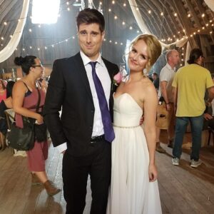 Andrea Brooks Instagram - One week   1 day until #RomancetotheRescue airs on @hallmarkchannel. 🐶 Fun fact(s): In addition to our #WCTH characters both originating from Hamilton, @marcus_rosner and I were previously TV married in another #hallmarkmovie. Do you remember the name of this one? ✨📺💍 #hearties #WhenCharlesmetFaith