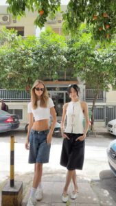 Andrea Kevichusa Instagram - Hard to look cute when we’re living out of one suitcase for weeksss but we tried. 💞