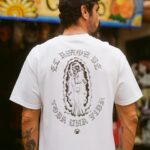 Andrea Londo Instagram - CLOUD TECTONICS✨ limited edition T-shirt w/ @brownnproudla Captured on film by @snoopz_visualz — “El amor de toda una vida” —
