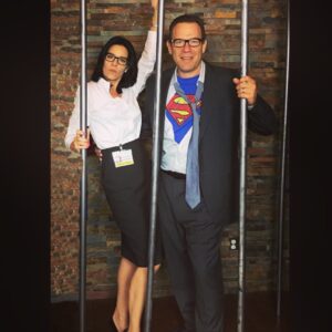 Andrea Parker Instagram - Happy Halloween from Lois and Clark 🎃