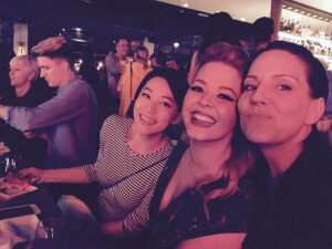 Andrea Parker Instagram - So much fun last night! Can't wait to see these two on the silver screen @honoredmovie 🎬@arden_cho @sashapieterse27 
Meanwhile, it's not too late to Vote for #teamAteam 
1.800.868.3410 💃🏻#DWTS