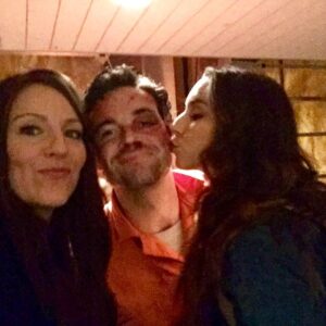 Andrea Parker Instagram - Sending lots of birthday love to the inimitable @ianmharding 💕with a special assist from @sleepinthegardn #gorgeousevenwithablackeye #HappyBirthday #missyouboth