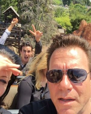 Andrea Parker Instagram - #PLLDOESDISNEYLAND #happiestplaceonearth  #bigthundermountain  @sashapieterse27 @huwcollins @empirepix @hudson_s27 @moll_sohard