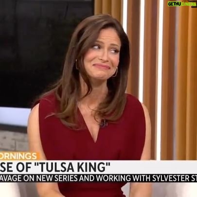 Andrea Savage Instagram - Actor and comedian @andreasavage said she was looking for a role that she hadn’t done before, something that made her “nervous and terrified at the same time.” Enter @paramountplus’ @tulsaking, in which she stars alongside the legendary Sylvester Stallone.