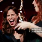 Andrea Savage Instagram - Such a fantastic night celebrating the heart and soul of every production… THE MAKEUP AND HAIR DEPARTMENTS!!! So thrilled to be there to present and fete these amazing people at the @MUAHS_Awards ! And to see how many weird expressions I make in every given moment. What is wrong with my face??? Don’t feel the need to respond to that question. Huge thank you to @dickycollins & @juliannekaye for making me look and feel gorge city. Suit - @alc_ltd Tank - @lagencefashion Shoes - @prada earrings @livluttrell #MUAHSawards @MUAHS_Awards @local_706 @helenaalexis #gorgecity
