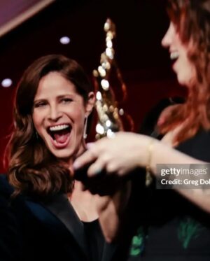 Andrea Savage Instagram - Such a fantastic night celebrating the heart and soul of every production… THE MAKEUP AND HAIR DEPARTMENTS!!! So thrilled to be there to present and fete these amazing people at the @MUAHS_Awards ! And to see how many weird expressions I make in every given moment. What is wrong with my face??? Don’t feel the need to respond to that question. Huge thank you to @dickycollins & @juliannekaye for making me look and feel gorge city. 
Suit - @alc_ltd 
Tank - @lagencefashion  Shoes - @prada earrings @livluttrell 
#MUAHSawards
 @MUAHS_Awards @local_706  @helenaalexis  #gorgecity