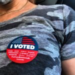 Andrea Savage Instagram - My left boob is telling you to vote today. My right one is being weird about it. Don’t be like my right boob. #vote #todayistheday ❤️