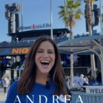 Andrea Savage Instagram - What happened when actor, writer, and producer @andreasavage joined us last week at the #LA2050GrantsChallenge voting booth? And at a @Dodgers game, no less? ⚾💙 See for yourself. 👀 (This is a little saucier than our usual content.) There’s only THREE days left of voting in the #LA2050GrantsChallenge! Head to the link in our bio to vote for the issues that matter. 🗳️✨