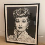 Andrea Savage Instagram - My new roommate. I found this last weekend at a thrift store and I am in 😍. This is the person who started my love for comedy.... and showed me you didn’t have to have a penis to do it. #nopeen #lucilleball #myhero #ilovelucy #thriftstorefinds