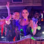 Andrea Verešová Instagram - After one year visiting @mikysclub 💫 🍾 Best club in town👍💥 Najlepší klub, najlepšia zábava a super partia ! To sme si nemohli nechať ujsť. ✌️ Aké prekvapenie, že si nás Miky pamätal. Vďaka za vrelé privítanie. Moc sme si užili a zapili koniec zimnej sezóny ! 🫶😃