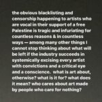 Andreja Pejić Instagram – I stand with @susansarandon @jennaortega @melissabarreram @rogerwaters 
Please swipe left for the part about “Mecca of toothless liberal orthodoxy” compliments of @diet_prada