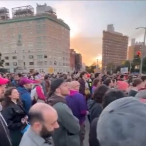 Andreja Pejić Instagram - I am so inspired and moved by this massive crowd of Jewish New Yorkers assembling to refuse US backed Israeli attacks on Gaza. “Not in our name.”
