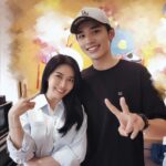 Angel Han Instagram - 謝謝你來探我的班～好驚喜好感動啊🥰🥰🥰 品澔，期待我們再合作喔！@boriswang_